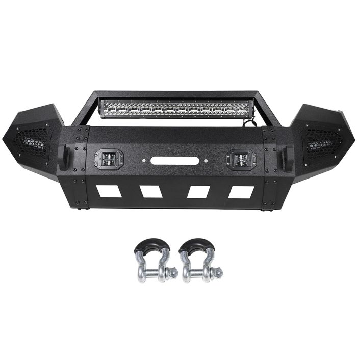 Front & Rear Steel Step Bumper for Toyota -2 PCS 