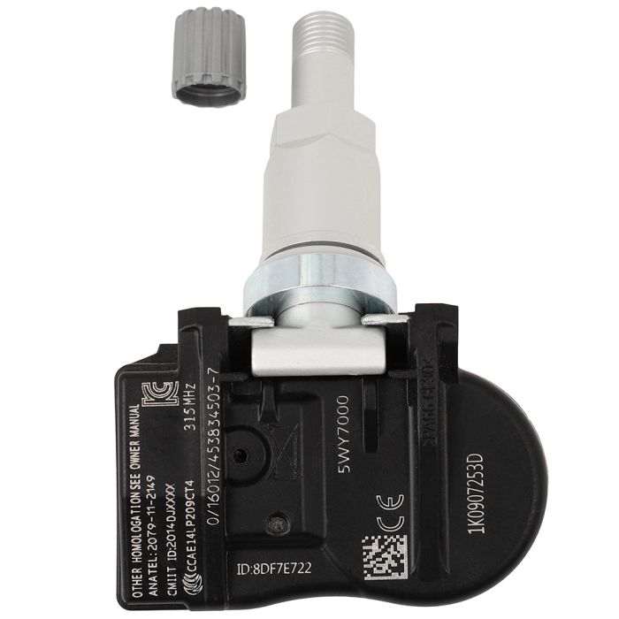 315MHz Original Equipment Programmed Tire Pressure Monitoring System Sensor For Audi Volkswagen (1K0907253D)- 4Piece 