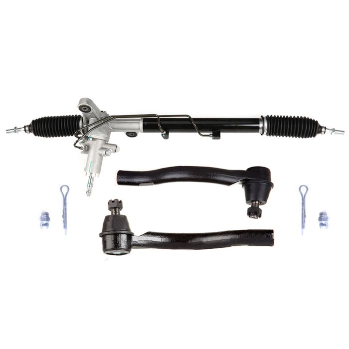 Complete Power Steering Rack and Pinion+2 Outer Tie Rod For Honda Civic 8L