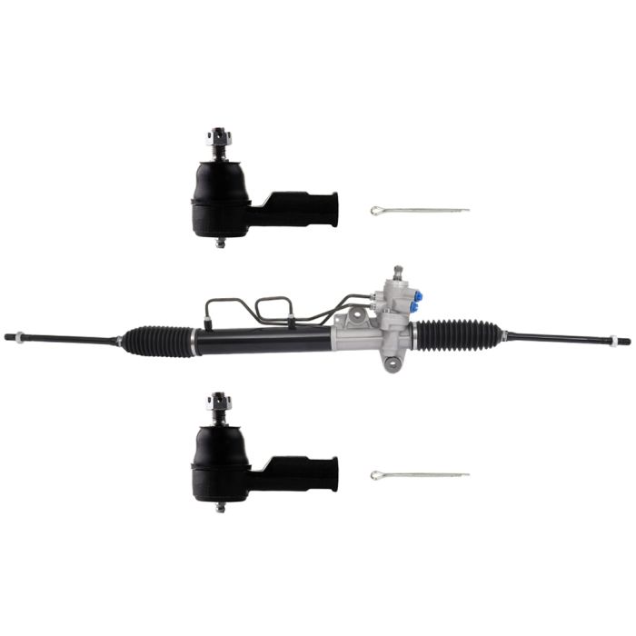 Complete Power Steering Rack & Pinion Assembly + Outer Tie Rods Ends For Elantra