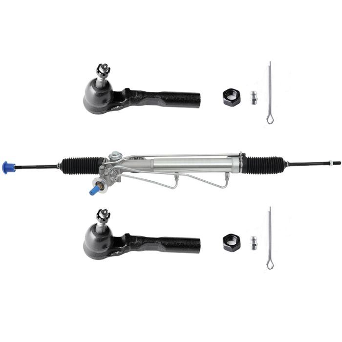 Steering Rack And Pinion Assembly+Outer Tie Rods For Silverado Sierra 2WD