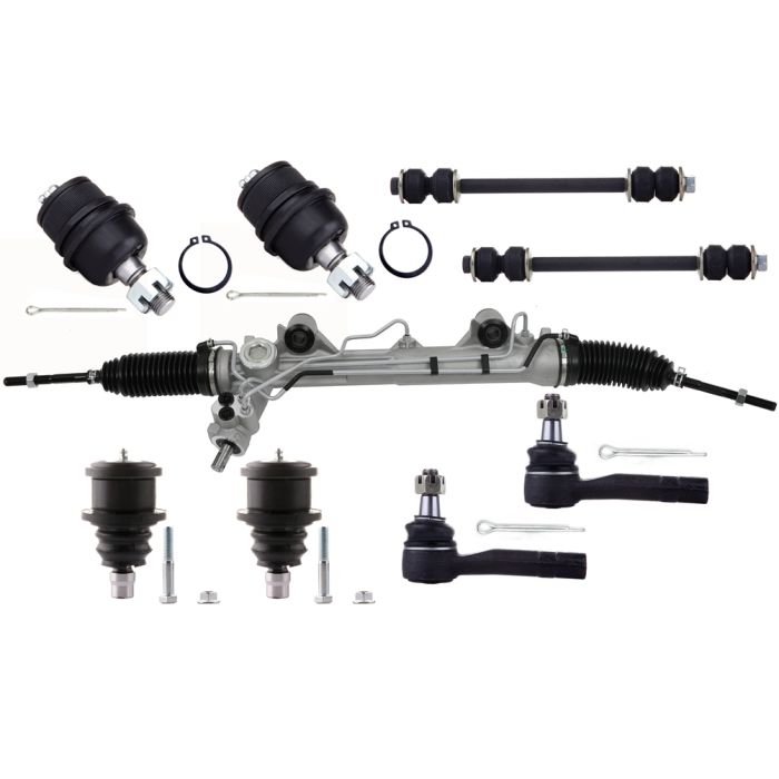 9pc Complete Power Steering Rack and Pinion Suspension For Ford Explorer