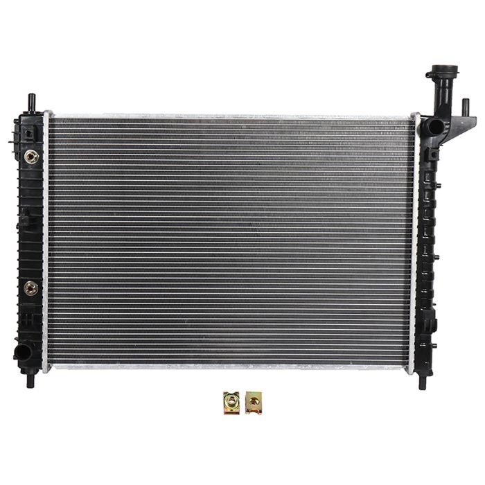 thumbnail interactive-video image 1 of Radiator Cooling Fan Assembly For GMC Acadia, Chevy Traverse, Buick Enclave, Saturn Outlook – 2007-2017 – Dual Fan, Direct Fit 1 of 6