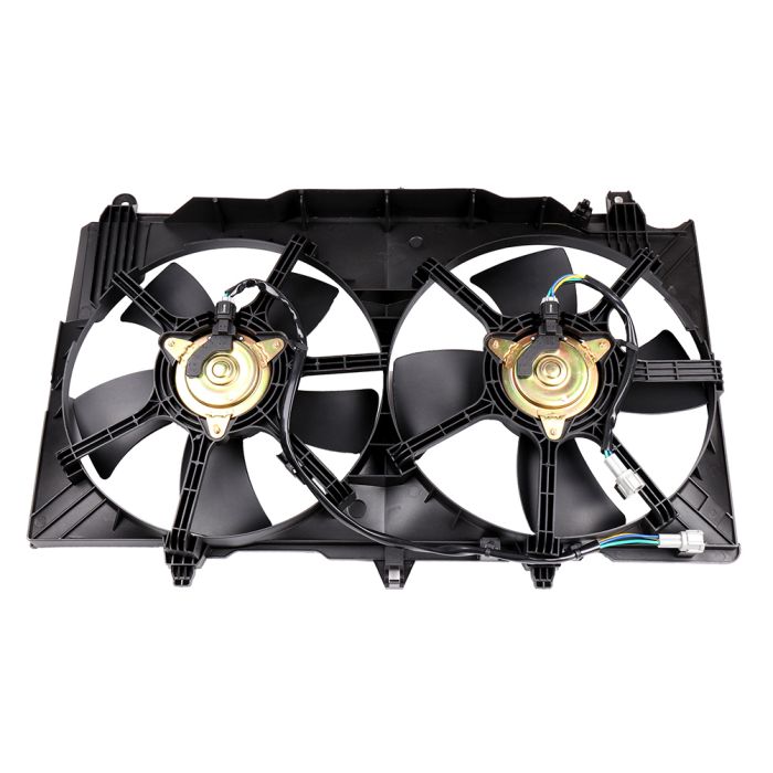 Electric AC Condenser Cooling Fan Kit For 2003 2004 2005 2006 2007 Infiniti G35