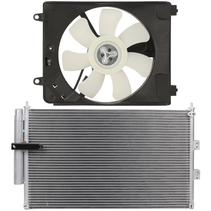 2006-2011 Honda Civic AC Condenser Cooling Fan Kit 1.3L 