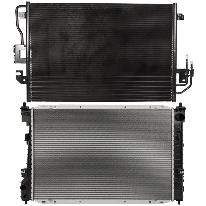 Aluminum Radiator & AC Condenser Cooling Kit For 08-11 Ford Escape Mazda Tribute
