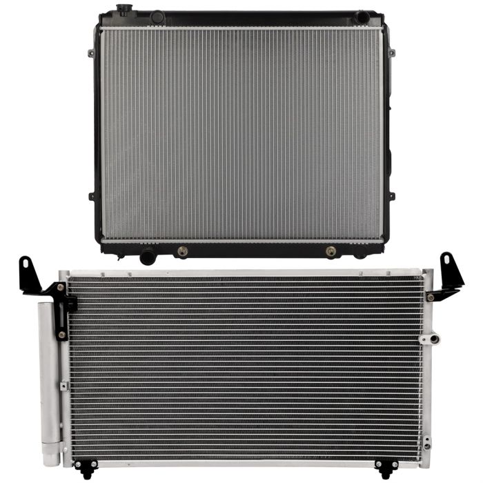 2004 Toyota Tundra Radiator & AC Condenser Cooling Kit 3.4L