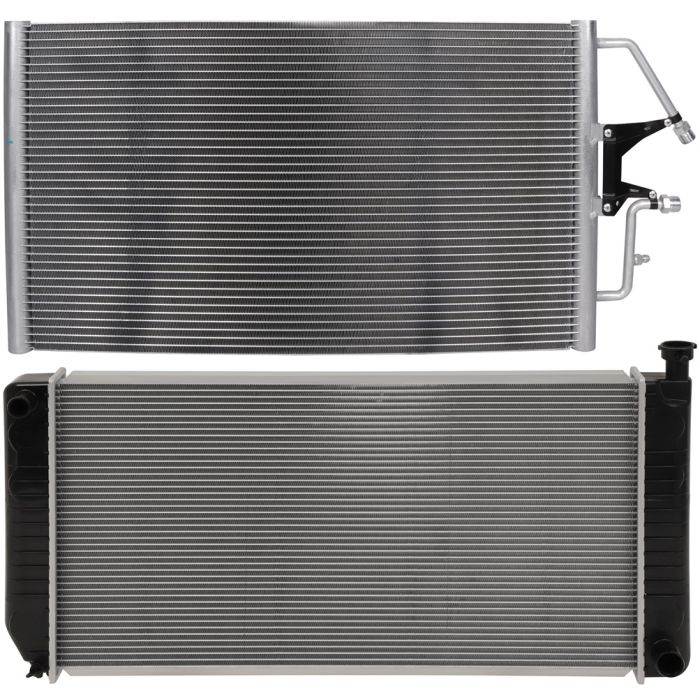 96-99 GMC C1500 K1500 Aluminum Radiator & Condenser Cooling Kit