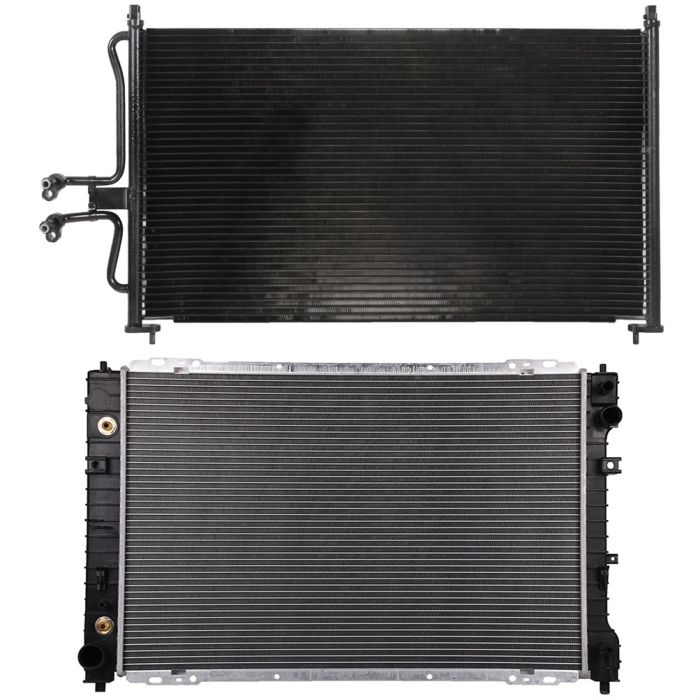 01-04 Ford Escape Mazda Tribute Radiator & Condenser Cooling Kit 