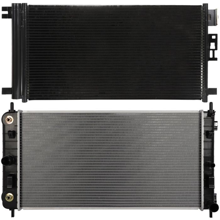 Aluminum Radiator & Condenser Cooling Kit For 05-09 Chevrolet Malibu PontiG6