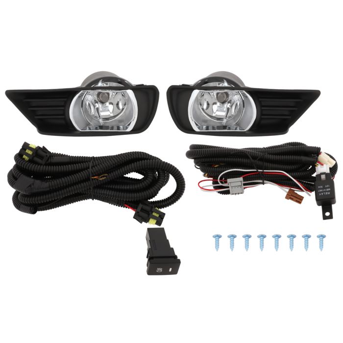 2007-2009 Toyota Camry Headlights Assembly Front Headlights Assembly with Fog Lights Set