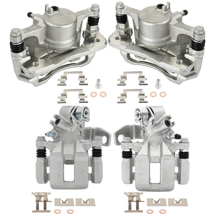 Front and Rear Brake Calipers Kit For 2006 2007 2008 2009 2010 2011 Honda Civic