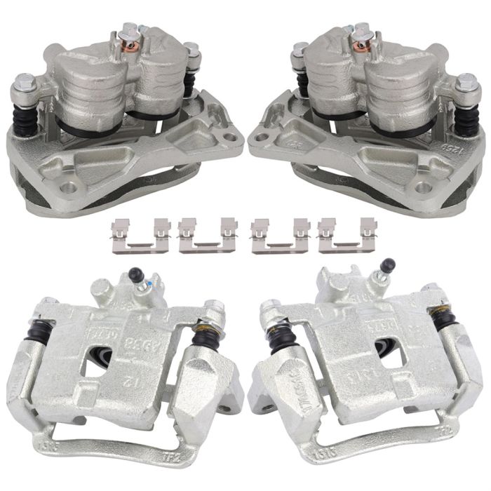 Front and Rear Brake Calipers Kit For 2004 2005 2006 2007 2008 Subaru Forester