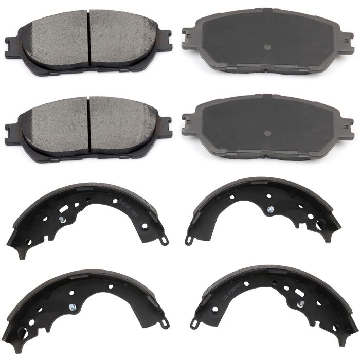 Front Brake Pads & Brake Shoes For 2004-2007 2008 2009 2010 Toyota Sienna 840047