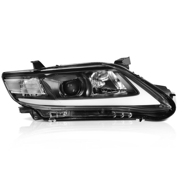 2010-2011 Toyota Camry DRL LED Headlights Assembly Set Black Left + Right
