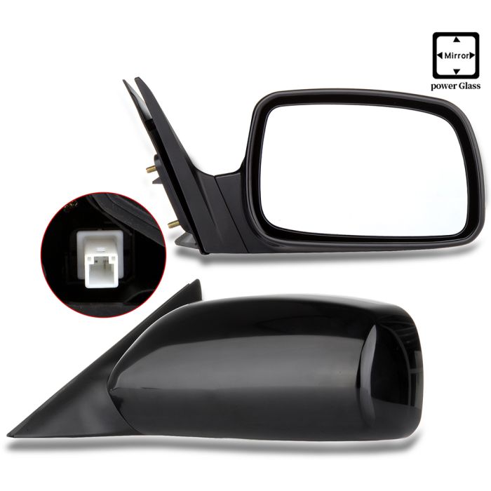 2007-2011 Toyota Camry Driver Side Mirror Power Adjustment Black Left 1Pcs