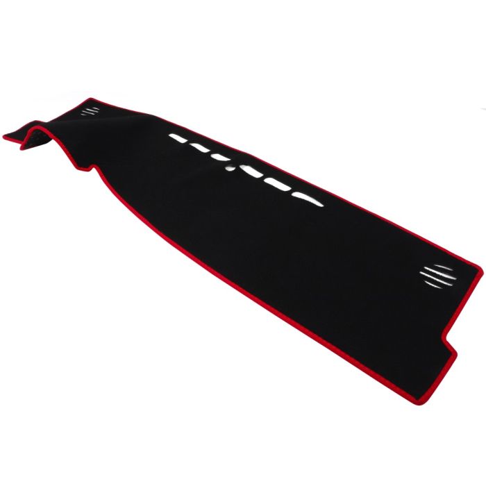Dash Cover Mat Black Red wire Fit for Toyota Camry 