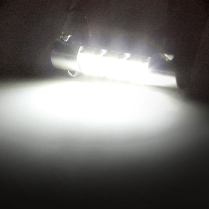 2x 3SMD-5050 Xenon White Interior LED Festoon Lights 29mm Bulb