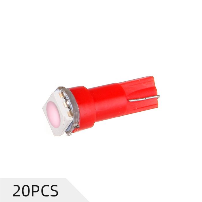 cciyu 20Pcs Pink/Purple B8.4D 1SMD 5050 LED Instrument Cluster Dash Indicator Light Bulb 