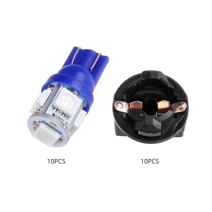 LED T10 Bulb(1611752825) with socket For Scion Honda-10 Pcs