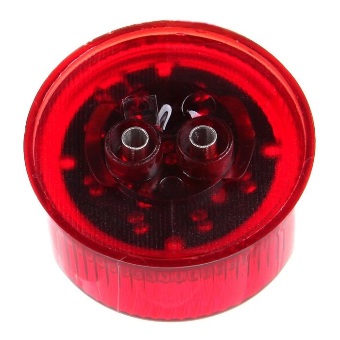 4Pcs Red Round Side Marker Light 2008-2016 Freightliner Cascadia 2014 Kenworth T680 9LED Turn Signal Rear Tail Truck Trailer 12V