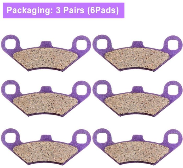 Brake Pads (FA159) For Polaris-3 Pairs Front And Rear 