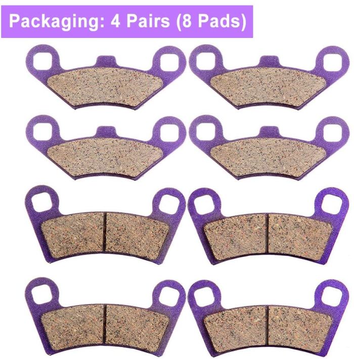 Brake Pads (FA456) For Polaris-4 Pairs Front And Rear 