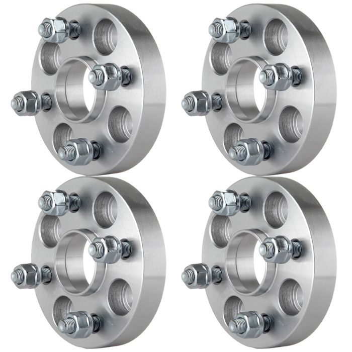 1 inch 4x100 4 Lug HubCentric Wheel Spacers(54.1mm Bore, 12x1.5 Studs) For 2001 Mazda Protege - 4PCS