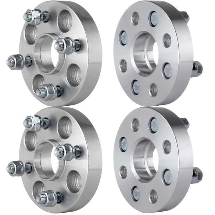 1 inch 4x100 4 Lug HubCentric Wheel Spacers(54.1mm Bore, 12x1.5 Studs) For 2001 Mazda Protege - 4PCS