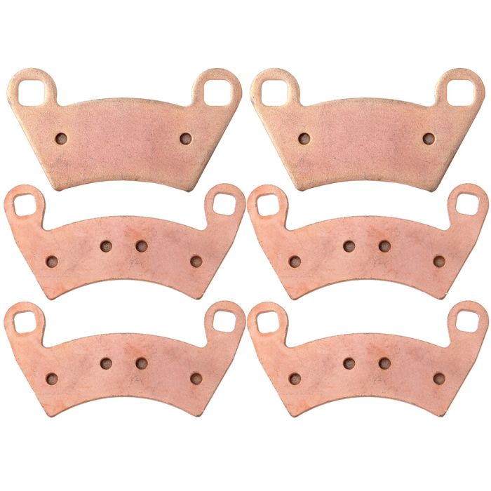 3 Pairs Brake Pads Front And Rear For Polaris LE RZR XP 900 2011-2013 Sintered
