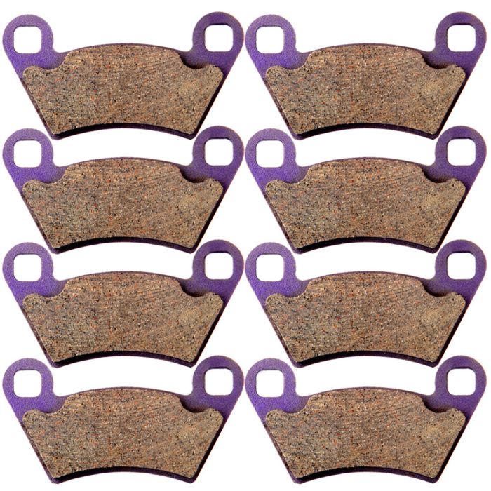 4 Pairs Brake Pads Front And Rear For Polaris Sportsman ACE 14-15 Carbon Fiber