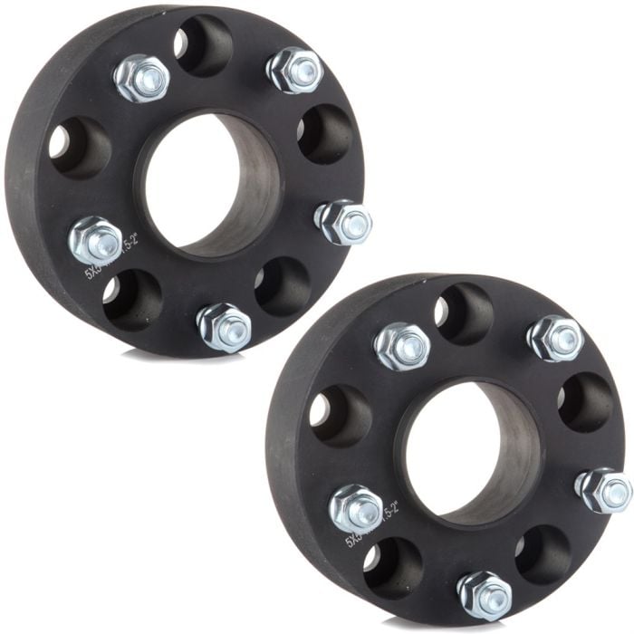 2Pcs 2 inch 5x5 5 Lug Wheel Spacers For 2007-2014 Jeep Wrangler (71.5mm Bore, 1/2