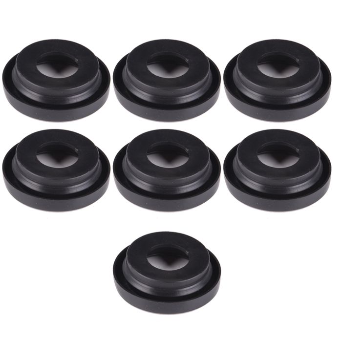 7x Flush Mount Rubber Grommet + Pigtail for Round 2 inch Marker Clearance Light