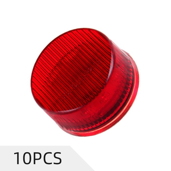 10Pcs Red Round Side Marker Light 2inch 9LED 16 Western Star 5700XE 14 Kenworth K370 For Truck Trailer 12V