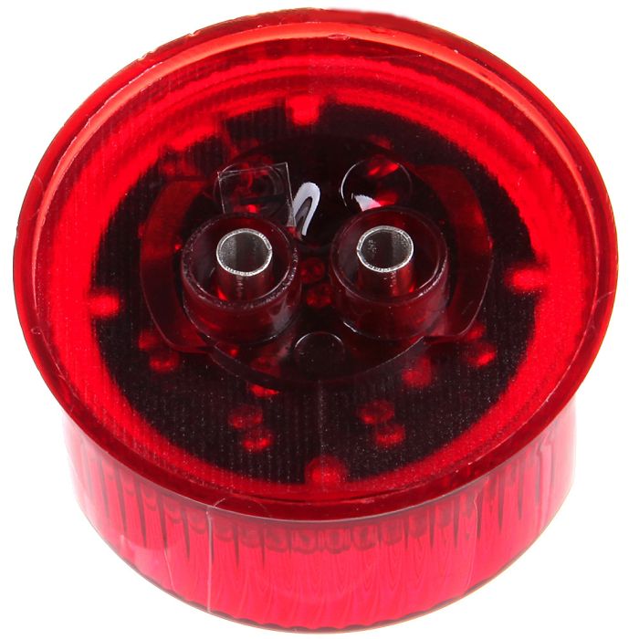 8PCS Red Amber Round Side Marker Light 08-16 Freightliner Cascadia 01-11 Freightliner Classic Turn Signal Rear Tail Truck Trailer 12V 9LED