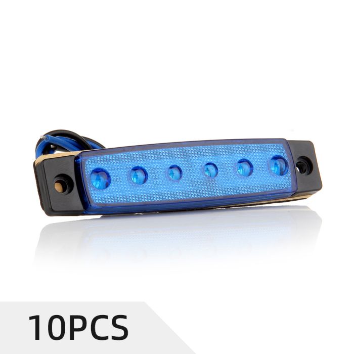 10 PCS Blue Thin Line Side Marker Light For 97-01 Ford Ranger 10-11 Ford F-150 12V