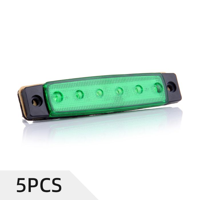 5PCS Green Thin Line 3.8