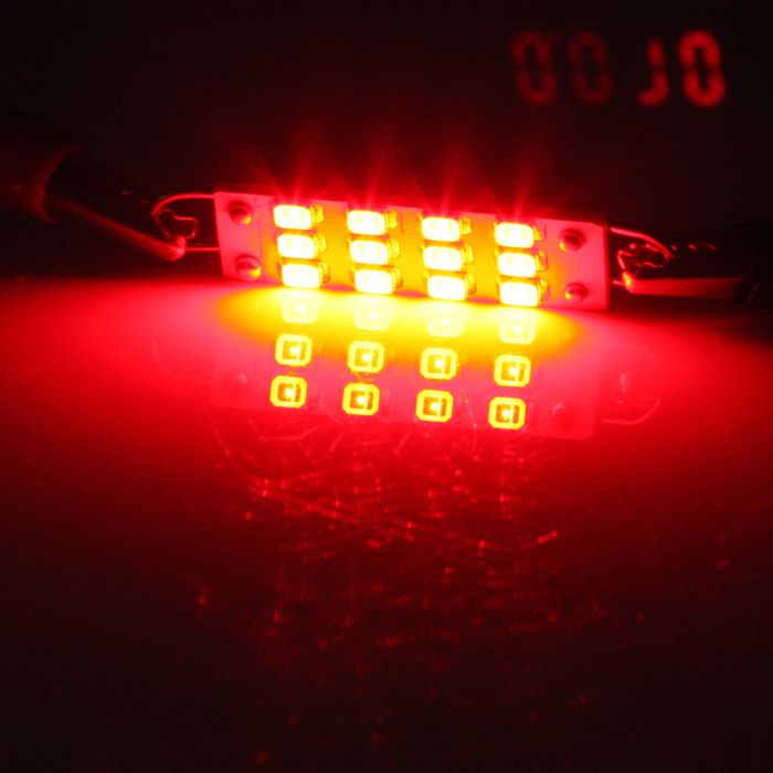 44mm Interior LED Bulb(578)-2Pack-Red