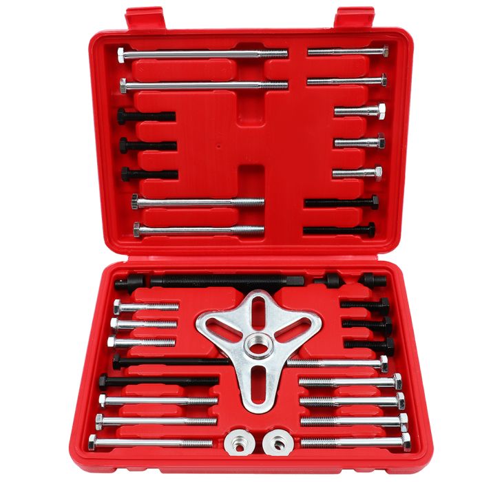 Harmonic Balancer Puller Set Steering Wheel Gear Bolt Tool Kit-46PC 