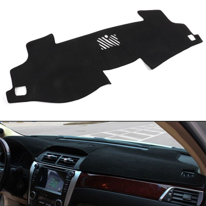 Dash Cover Mat Black Fit for 2012-2017 Toyota Camry 