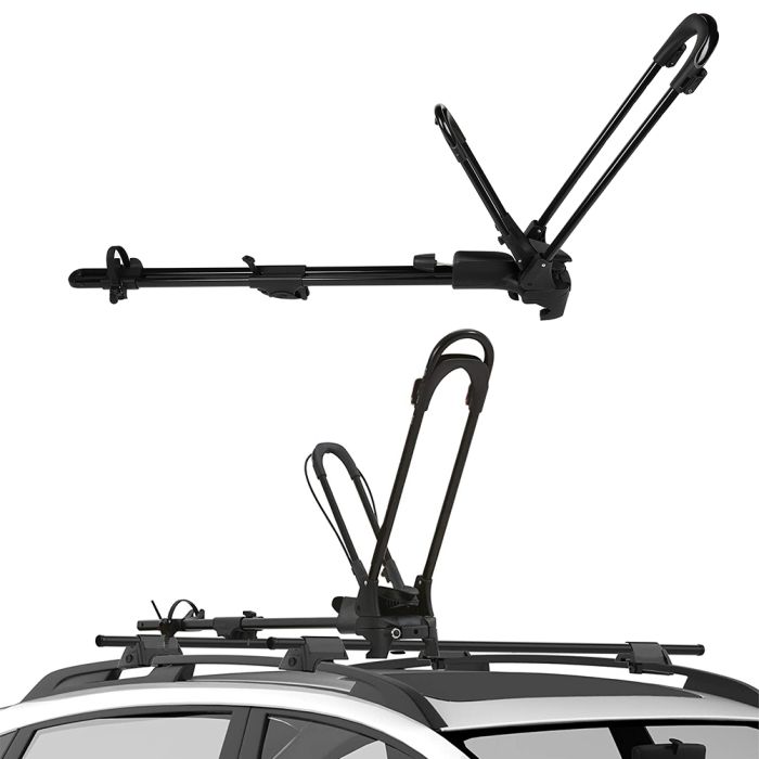 1 Set Universal Car Roof Top Bicycle Carrier Rack For One Bike Max Carrier-Iron 