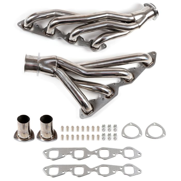 Stainle Steel Shorty Exhaust Headers For 1965-1973 Chevy Chevelle, 1973-1974 Chevy Malibu 6.5L/6.6L/7.4L