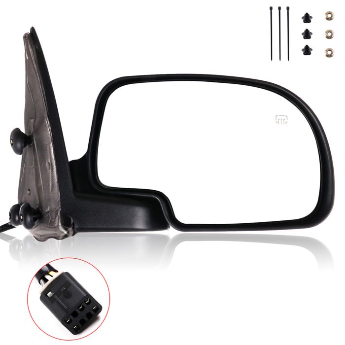 Passenger Side View Mirror For 2000-2002 Chevy Tahoe 1999-2002 GMC Sierra 1500 Power Heated
