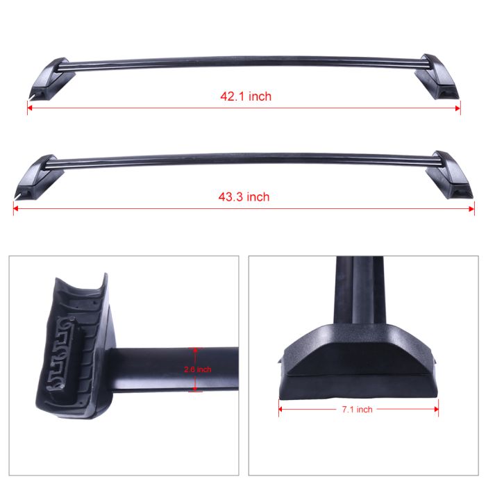 Buy Roof Rack Cross bars For Your Vehicles Online- ECCPPAutoparts.com 