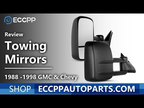 Towing Mirror Manual Telescoping 88-98 Chevrolet C1500 92-99 Chevrolet C1500 Suburban Pair