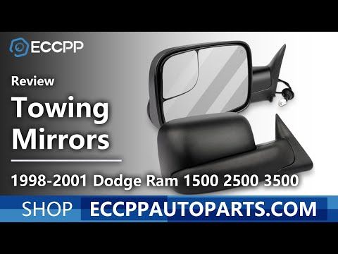 Towing Mirrors Power Heated Pair For 98-01 Dodge Ram 1500