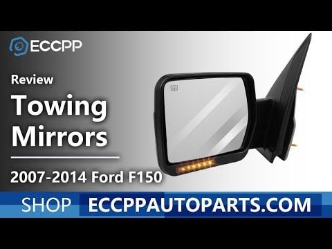 2007-2014 Ford F150 Driver Side Towing Mirror Power Heated Turn Signal Puddle Lamps Manual Fold