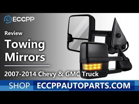 Towing Mirror 07-13 Chevrolet Avalanche 07-13 Chevrolet Silverado 1500 With Power Control Heat LED Turn Signal Light Pair Set