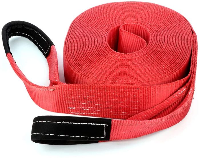 Red Tie Down Straps 3 inch 65 feet 17500 LBs
