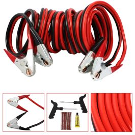 ECCPP Jumper Cables 30FT 1 Gauge With Connect Plugs Heavy Duty Booster Jump Start Cable ECCPP Jumper Cables 30FT 1 Gauge With Connect Plugs Heavy Duty Booster Jump Start Cable